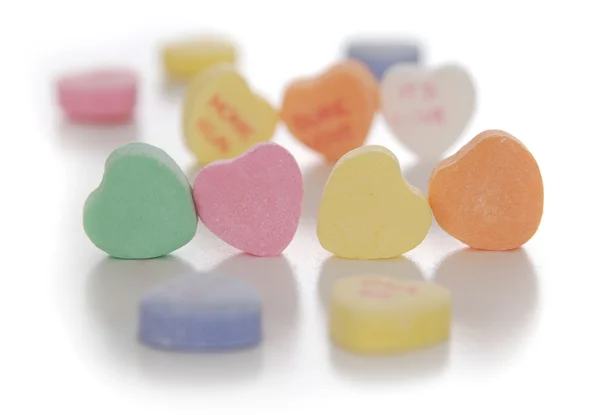 Valentine's Day candy hearts — Stock Photo, Image