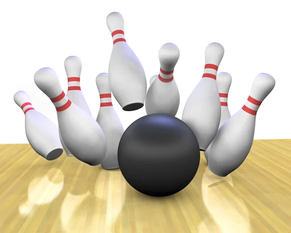 Bowling Strike — Stock Photo, Image