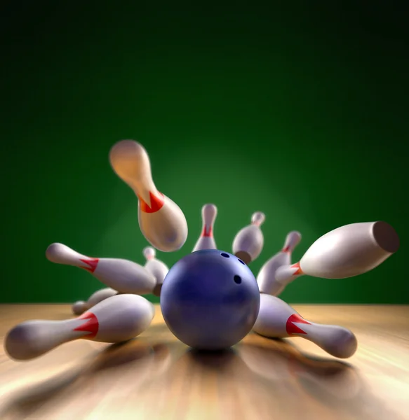 Bowling Strike — Stock Photo, Image