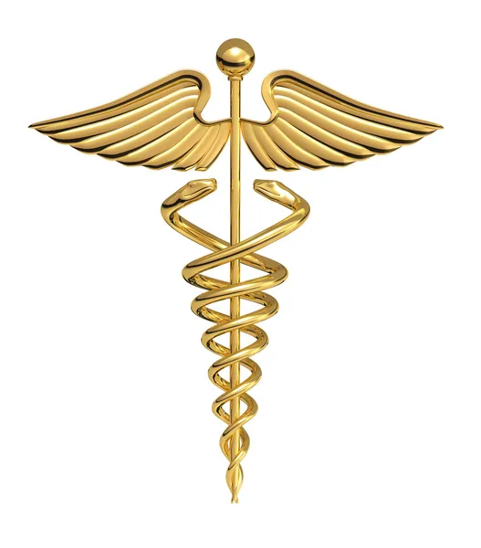 Caduceus sağlık sembol — Stok fotoğraf