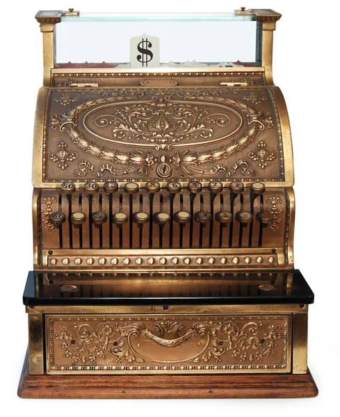 Old fashioned cash register orthographic — Stock Photo, Image