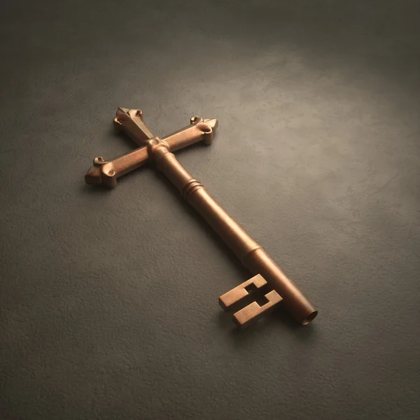 Хрест ключ — стокове фото