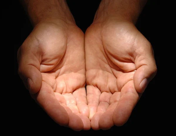 Κοίλο χέρια — Φωτογραφία Αρχείου