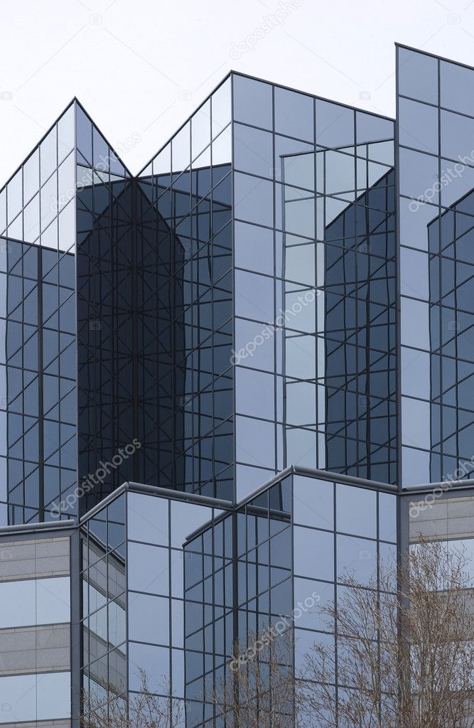 angular glass exterior