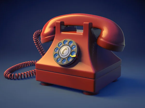 Retro rotary telefon — Stockfoto