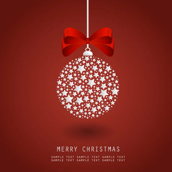 Noel biblo ile kurdele - vektör çizim