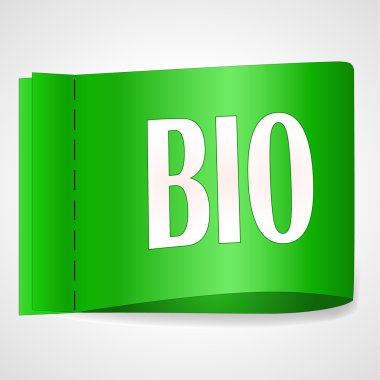 Bio etiket, vektör