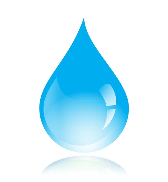 Vector azul gota de agua — Vector de stock