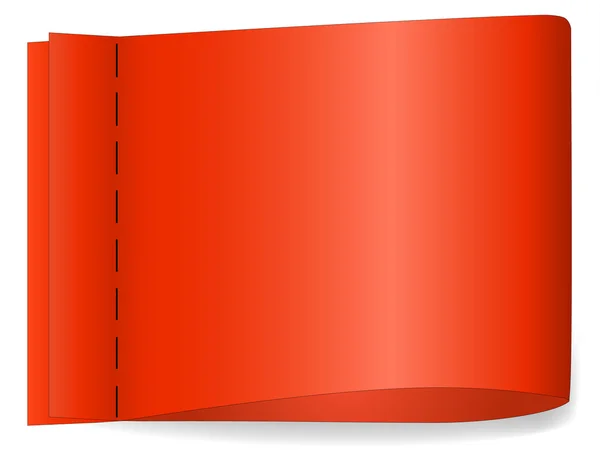 Röd tag - kopia utrymme — Stock vektor