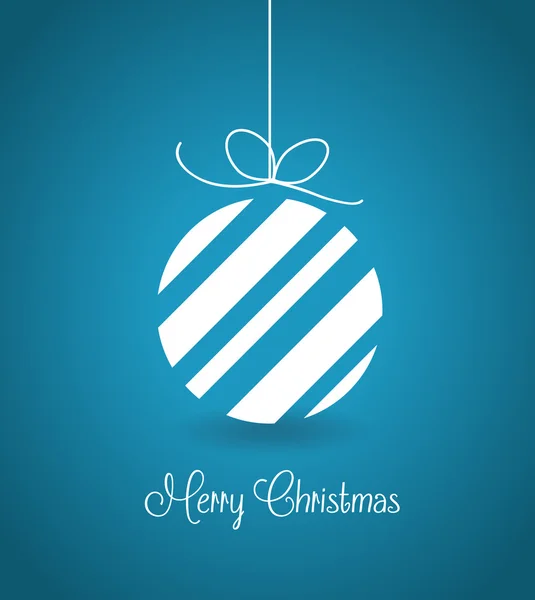 Fondo azul alegre vector de Navidad — Vector de stock