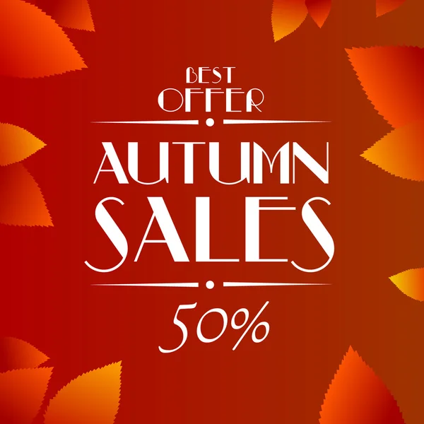 sonbahar satış vektör arka plan