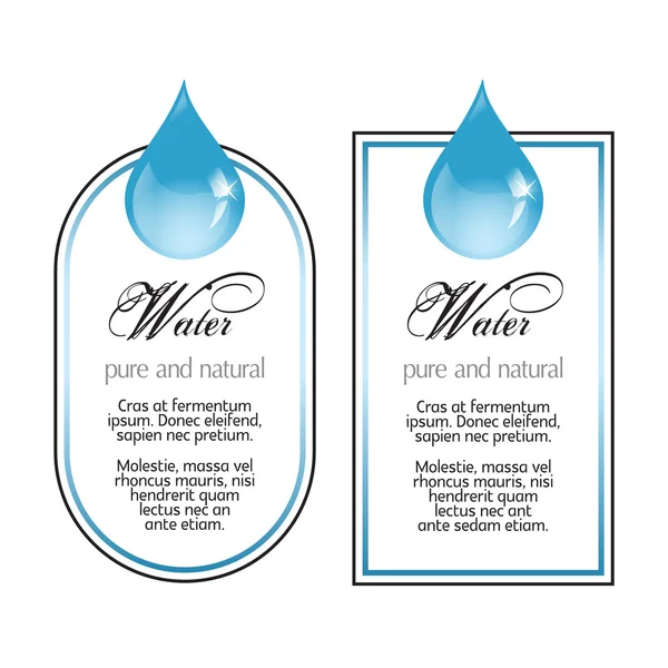 beyaz üzerine damla su etiketleri