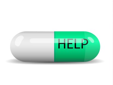 capsula ile Yardım metni beyaz
