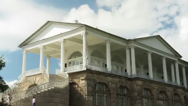 ZOOM-IN Kameron Gallery, Tsarskoe selo, St. Petersburg, Russia — Stock Footage ZOOM-IN Kameron Gallery, Tsarskoe selo, St. Petersburg, Russia Stock Video
