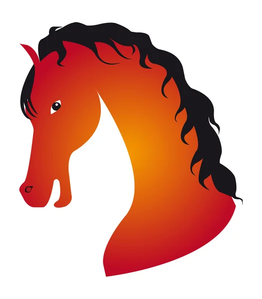 Tête de cheval — Image vectorielle