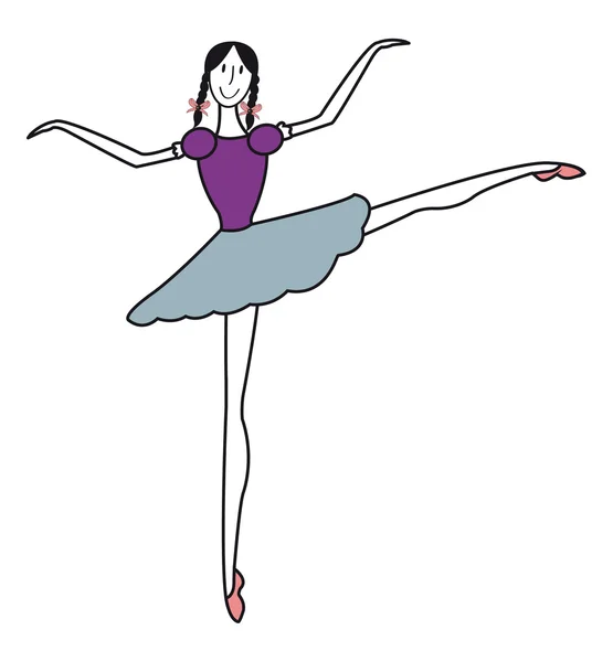 Ballerine — Image vectorielle