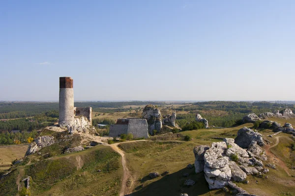 Ruinas del castillo en Olsztyn —  Fotos de Stock