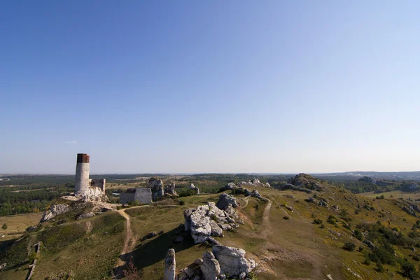 Руины замка в Ольштыне — стоковое фото