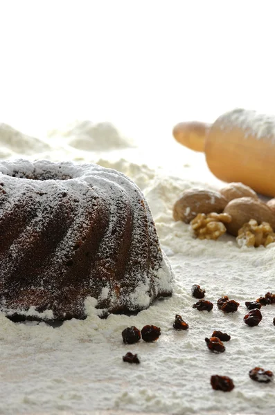 Making a Christmas cake — Stock Photo, Image