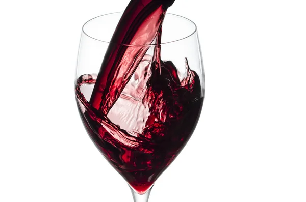 Splashing red wine — Stock Photo, Image