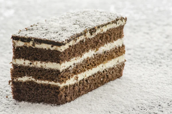 Un gâteau sur noix de coco râpée — Photo