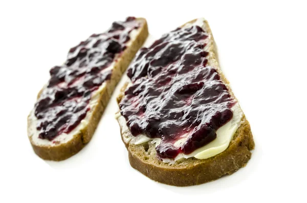 Jam sandwich — Stock Photo, Image