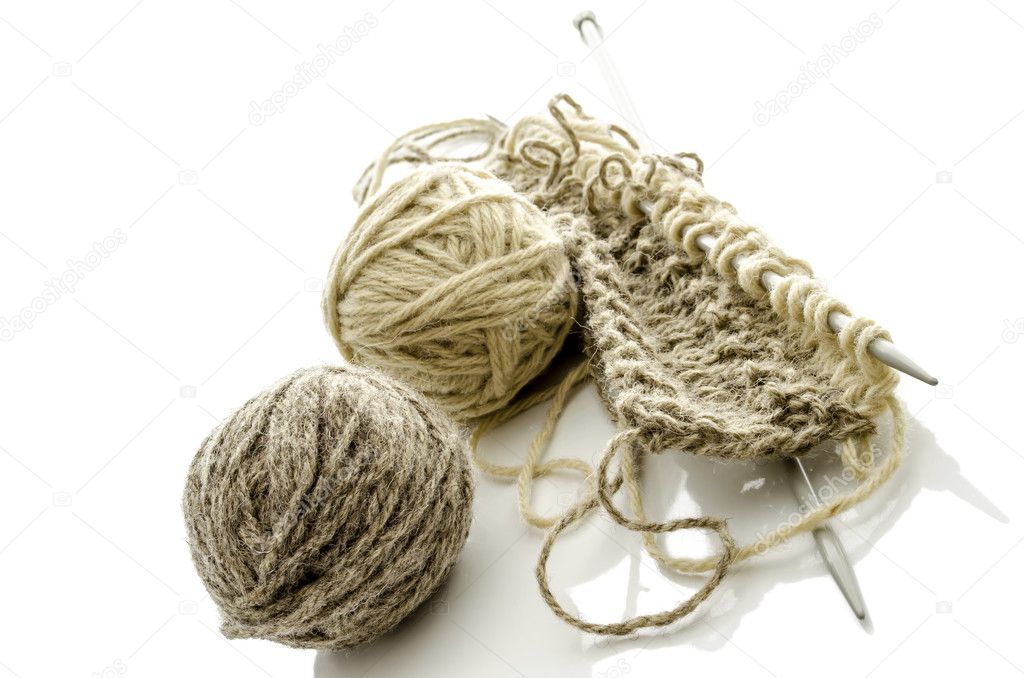 Knitting isolated