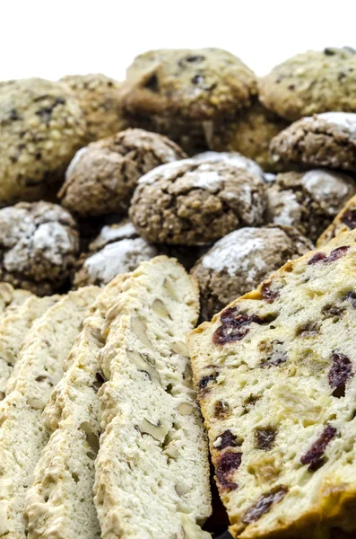 Vari biscotti primo piano — Foto Stock