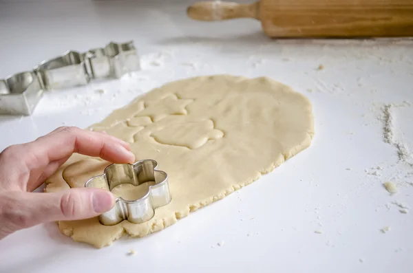 Plätzchen backen — Stockfoto