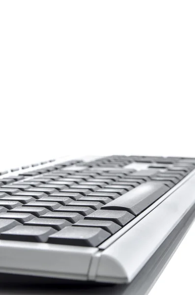 Вид сбоку клавиатуры — стоковое фото