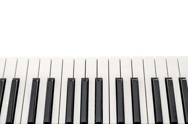 Ovanifrån för piano keyboard — Stockfoto