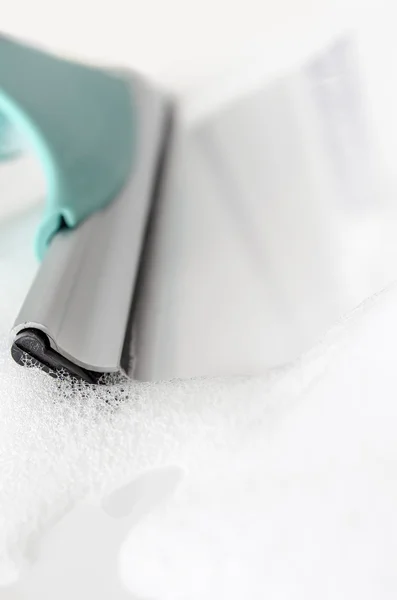 Cleaning white tiles — Stock Photo, Image