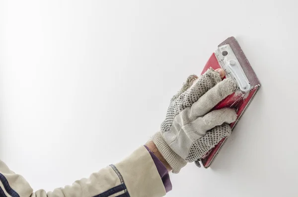 Schleifen einer Mauer — Stockfoto