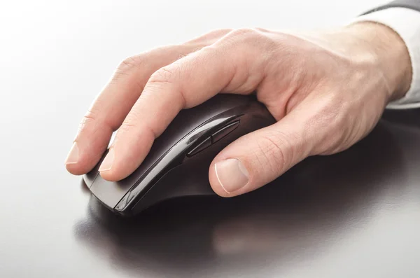Using a computer mouse — Stock Photo, Image