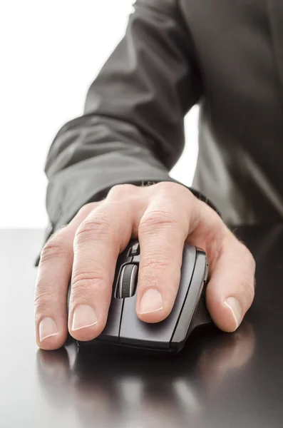 Using a computer mouse — Stock Photo, Image
