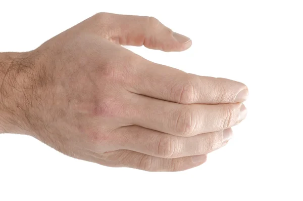 Isolated hand offering a handshake — Stock Photo, Image