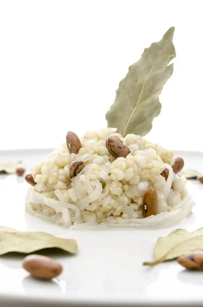 Sour turnip with millet and buckwheat — Stock Photo, Image