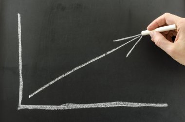 Erkek el bir grafik çizimi