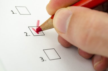 Erkek el üç seçenekten birini seçerek