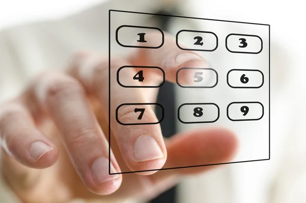 Virtual telephone keypad Royalty Free Stock Images