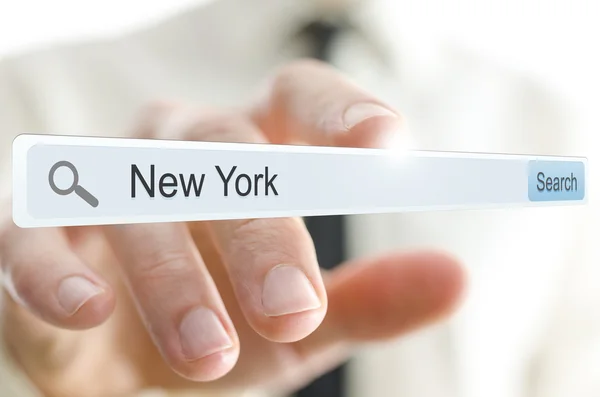 New York written in search bar — Stock Photo, Image