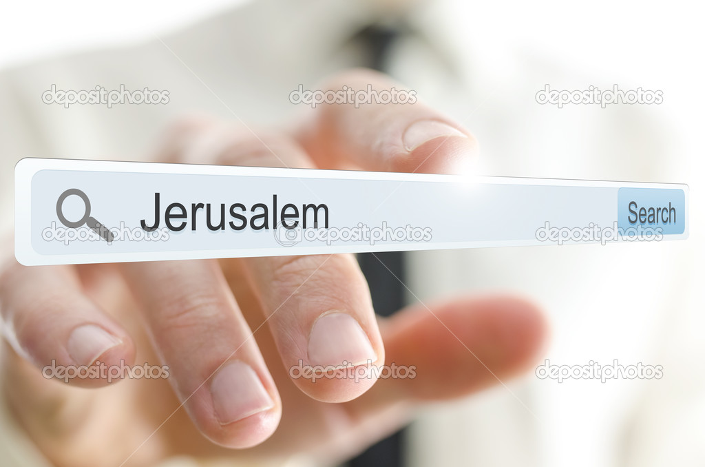 Word Jerusalem written in search bar