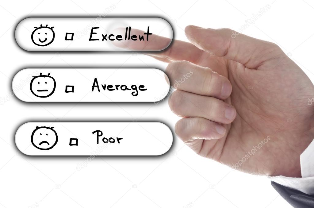 Choosing excellent on customer service evaluation form