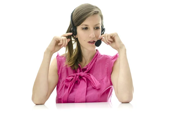 Female customer service representative — Stock Photo, Image