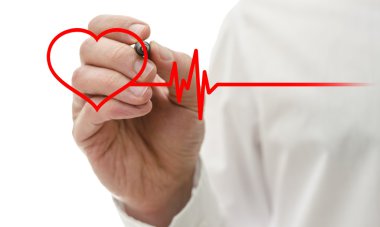 kalp ve kalp atışı sembolü