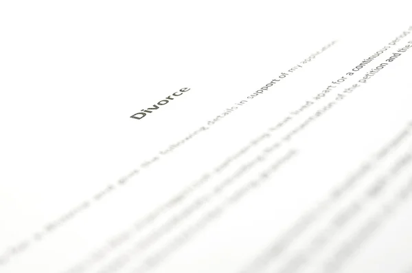 Divorce decree — Stock Photo, Image