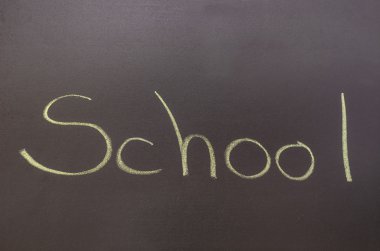 tahtaya yazılmış okul