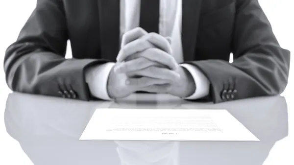 Lawyer at his desk — Stock Photo, Image