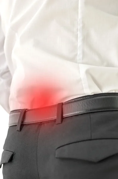 Akut smärta i nedre ryggen — Stockfoto
