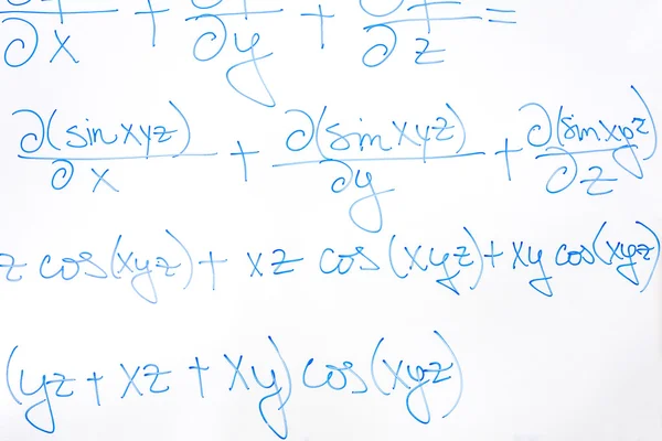 Πολύπλοκη μαθηματική εξίσωση — Φωτογραφία Αρχείου